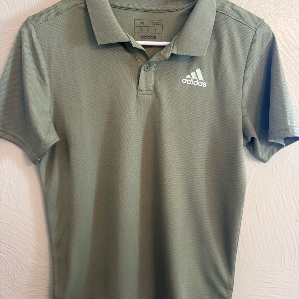 Adidas Boy’s Olive Polo Shirt